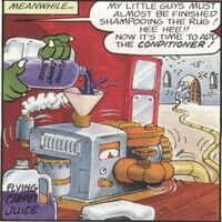 Flying Carpet Juice in the Nintendo Comics System comic "Magic Carpet Madness"
