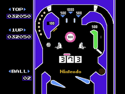 The banner image for Pinball on Nintendo Music.
