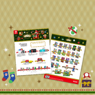Promotional artwork for a printable holiday wish list featuring Nintendo products