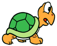 Koopa Troopa's official artwork from Super Mario Bros.: The Lost Levels.