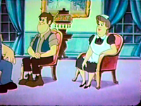 Geoffrey and Rosie in the Saturday Supercade episode "Double or Nothing"