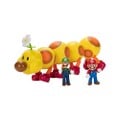 Soda Jungle set featuring Wiggler with Mario and Luigi minifigures to scale, indicating Big Wiggler