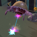 A Laser Jigglefish firing its laser