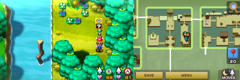 Nineteenth block in Beanbean Fields of Mario & Luigi: Superstar Saga + Bowser's Minions.