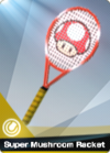 A Pro Tennis Gear Super Mushroom Racket card from Mario Sports Superstars