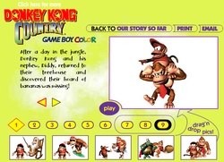 Screenshot of Read the unfinished Donkey Kong Country story...and finish the adventure!