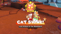 Collecting a Cat Shine in Bowser's Fury