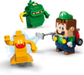 Luigi, a Gold Ghost, and a Garbage Can Ghost