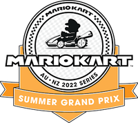 Logo of the Mario Kart 8 Deluxe: AU/NZ Summer Grand Prix