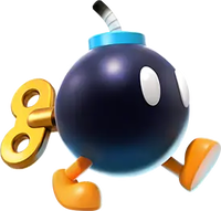 The icon for the Bob-omb in Mario Kart World