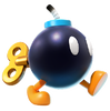 The icon for the Bob-omb in Mario Kart World