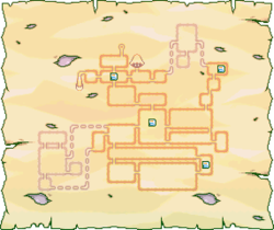 Region map of Gwarhar Lagoon, from Mario & Luigi: Superstar Saga