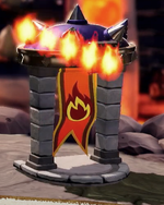 Lava Castle Goal-line decoration