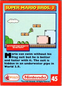 One of the Nintendo Collector Cards