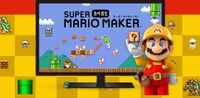 Main visual from a detail page about a wallpaper creation application on the official Japanese website of Super Mario Maker