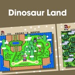 Cover image for the Dinosaur Land playlist for Super Mario World on Nintendo Music.