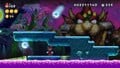 A false wall in Painted Swampland from New Super Mario Bros. U