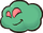 Sprite of a Poison Puff from Paper Mario: The Thousand-Year Door.