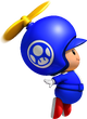 Artwork of Propeller Blue Toad in New Super Mario Bros. Wii