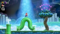 Bending pipe Wonder Effect in Super Mario Bros. Wonder
