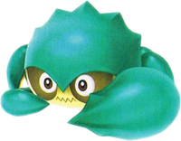 Artwork of Blue Crabber from Super Mario Galaxy and Super Mario Galaxy 2.