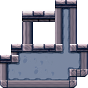 Ground (block) in Super Mario Maker 2 - New Super Mario Bros. U game style, Ghost House theme.
