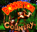 The SNES title screen for Donkey Kong Country
