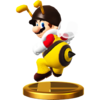 Bee Mario trophy from Super Smash Bros. for Wii U