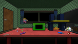 A variant of the stage with the Balloon Fighter console