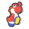 Jumping Red Yoshi Standee from Super Mario Bros. Wonder