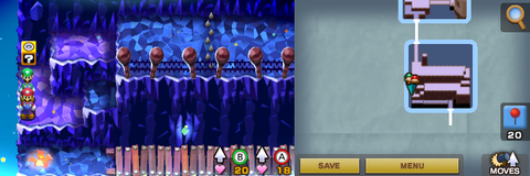 Second block in Stardust Fields of Mario & Luigi: Superstar Saga + Bowser's Minions.