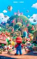 Peach's Castle in the teaser poster for The Super Mario Bros. Movie