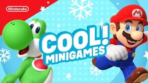 Thumbnail of a video uploaded to YouTube by the Play Nintendo channel. The video shows five snow-themed Mario Party Superstars minigames.