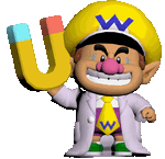 Animated image of Dr. Baby Wario from Dr. Mario World