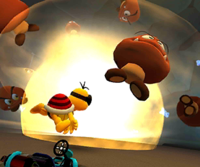 Thumbnail of the Baby Rosalina Cup challenge from the 2020 Exploration Tour; a Goomba Takedown challenge set on N64 Choco Mountain (reused as the Hammer Bro Cup's bonus challenge in the Wedding Tour and the Dry Bowser Cup's bonus challenge in the Amsterdam Tour)