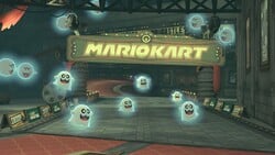 An obstacle spawned by Kamek in Mario Kart World