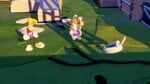 Rayman and Rabbid Peach about to enter the Couple Affinity battle in Mario + Rabbids Sparks of Hope