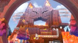 Mount Magmeow in Super Mario 3D World + Bowser's Fury