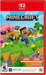 North American box art for Minecraft on the Nintendo Switch 2. The cover references the Super Mario Mash-up.