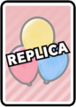 The Balloons as a replica card