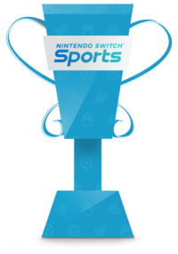 Nintendo Switch Sports trophy from the Trophy Creator application