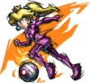 Peach character sticker for the Mario Strikers: Battle League trophy in the Trophy Creator application
