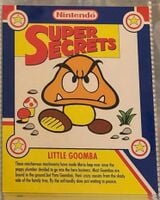 Goomba's Nintendo Super Secrets card.