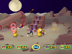 Pokey Punch-out at night from Mario Party 6