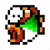 Cheep Cheep (Blurp) icon in Super Mario Maker 2 (Super Mario World style)