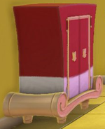 A wardrobe closet from the Metro Kingdom Crazy Cap store in Super Mario Odyssey.