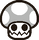 Sprite of a Ghoul Shroom from Super Paper Mario.