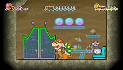 Location of where the twelfth hidden block is in Super Paper Mario.