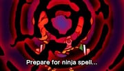 Leo preparing to use a ninja spell
