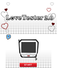 Screenshots of Love Tester 2.0 from WarioWare Gold